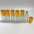 thumbnail image 3 of 6 uds 5ml botellas de rodillo de pulido vacías recargables viales envase cosmético Oro Zulema Botellas vacías en rollo, 3 of 7