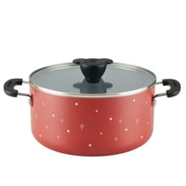 Farberware Disney Bon Voyage 5.5 Quart Ceramic Nonstick Stockpot with Lid, Dishwasher Safe, Red