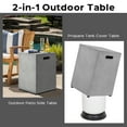 thumbnail image 6 of ReeQuo Propane Tank Cover Table Square Concrete 20lb Tank Storage Box Hideaway for Patio Gray, 6 of 7