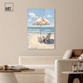 thumbnail image 3 of Clear Skies Beach Canvas Glam Coastal Wall Art by Art Remedy, White Frame, 36" x 54", 3 of 7