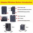 thumbnail image 4 of Auriculares Inalámbricos para Walkie-Talkie con Bluetooth, Auriculares de Radio Bidireccional de Repuesto para 888S UV5R., 4 of 6