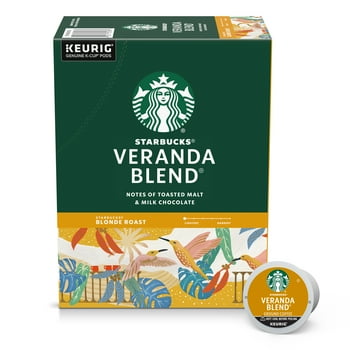 Starbucks Veranda Blend, Starbucks Blonde Roast K-Cup Coffee Pods, 100% Arabica, 22 ct​