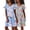 Blue Floral + Pink Flower, variant on 2 Pack Women Nightgown Sleepwear Flare Short Sleeve Sleepshirts Veck Sleepdress Causal Pajama Dress S-XXL