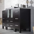 thumbnail image 2 of Blossom 48" Bathroom Vanity | Espresso | Ceramic Sink | Solid Wood | Double Side Cabinet | Freestanding, 2 of 8
