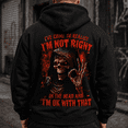 thumbnail image 2 of Custom Year Generation X 1965-1980 Not Right In The Head OK With That Reaper Skull Hoodie Funny Sarcastic Gift, 2 of 6