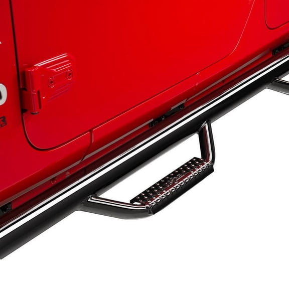 N-Fab Nerf Steps | Gloss Black, Cab Length | D1573QC | Fits 2015.5-2018 Dodge RAM 1500 (Classic Model Only) Quad Cab All Beds, SRW Gas