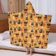 thumbnail image 5 of Cats and Pumpkins Halloween Pattern Hooded Bath Towel，60"x35" for Ages 3 To 12 Kids, Quick Dry Lightweight Soft Microfiber Hood Beach Towel Cover Up for Kids, 5 of 7