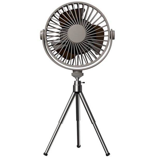 ventilador de refrigeración por aire de 2000 mAh recargable de poco ruido con trípode para barbacoa de picnic de verano Hugtrwg Para estrenar