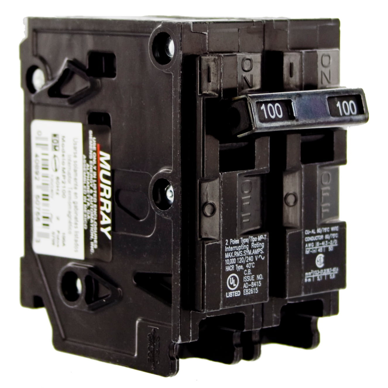Details about   GE TQAL21100 100-Amp 2-Pole Older TQAL Circuit Breaker 100A 2P 120/240VAC 