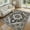 Black/Gray, variant on UERMEI 8'x10' Washable Area Rugs for Living Room, Vintage Floral Boho Printed Carpet, Non Slip Indoor Rug for Bedroom Home Decor Carpets - Brown