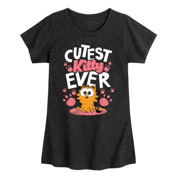 Garfield - Cutest Kitty Ever - Toddler & Youth Girls Short Sleeve Graphic T-Shirt