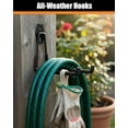 thumbnail image 4 of 7.3'' Heavy Duty Garage Hooks, 4 Pack Wall Mount Garage Storage Hooks for Hanging Bike, Ladder, Tools - 100LB Load Capacity, Triple-Welded, PVC Coated (Black), 4 of 7