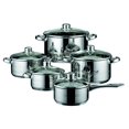 thumbnail image 1 of ELO Skyline Induction de Cuisine en Acier Inoxydable Cookware Pots et Casseroles avec Couvercles Ventilés à l'Air, 10 Pièces, 1 of 1