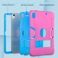 thumbnail image 2 of Jiahe Cover Case for iPad 10th Generation 10.9" 2022, Slim Heavy Duty Shockproof Rugged Protective Hybrid Case with Built-in Stand for 10.9" iPad 10th Gen, Rose+Blue, 2 of 8