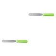 thumbnail image 2 of ZheElen Spatule Outil Sandwich Main Beurre Épandeur Crème Racleur Reposurant Vert Poignée 2Set, 2 of 6