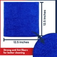 thumbnail image 4 of USANOOKS Microfiber Cleaning Cloth for Kitchen, Home & Automotive -Blue- Pack of 12 (12.5"x12.5"), 4 of 7