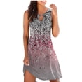 thumbnail image 2 of Fankiway Robe Débardeur Décontractée d'Été Imprimée pour Femmes Robe de Plage Sans Manches Robes d'Été pour Femmes Liquidation Robes pour Femmes Grande Taille Liquidation, 2 of 5