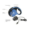 thumbnail image 5 of KennelMaster 16' Chrome & Plastic Retractable Dog Leash, Blue, M, 5 of 6