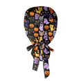 thumbnail image 6 of Working Cap for Women, Adjustable Elastic Band Halloween Beanie Hat Work Scrub Cap with Sweatband, 6 of 6