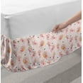 thumbnail image 2 of Princess Bed Skirt, Pattern with Flying Fairies Setting on Moon Riding Swan Stick, Elastic Bedskirt Dust Ruffle Wrap Around for Bedding Decor, 4 Sizes, Rose Earth Yellow Pink, by Ambesonne, 2 of 2