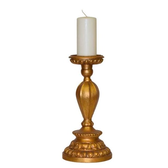 Hickory Manor Home 34199 BAR Tall Rope Candle Stick, Baroque