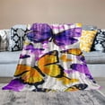 thumbnail image 2 of WERPE Flannel Material Blanket Colorful Butterfly Soft Cozy White, 2 of 6