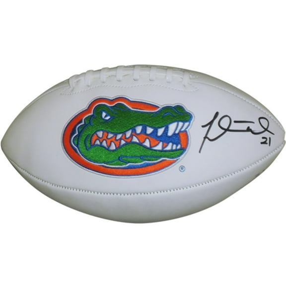 Fred Taylor Autographed Florida Gators Logo Football