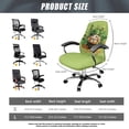 thumbnail image 7 of Renewold Office Chair Cover Stretch Desk Chair Cover with Elastic Bottom Removable Office Computer Chair Protector for St Patricks Day Home Decoration, Leprechaun Hat Bunny Clover, S, 7 of 7