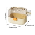 thumbnail image 3 of Hamster Travel Carrier, Yellow PP Portable Cage with Attached Water Bottle for Short Trips and Daily Care, 3 of 8