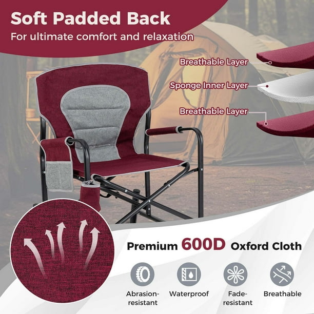Skandika Chaise de Camping Toras avec Repose-Pieds | Pliable, Chaise