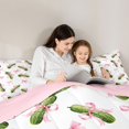 thumbnail image 4 of Manfei Cute Coquette Bowtie Full Size Comforter Sets,Vegetable Cucumber Bedding Comforter Set,Pink Reversible,3pcs,1 Comforter and 2 Pillowcases, 4 of 7