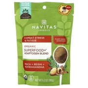 Navitas Organics Organic Superfood+ Adaptogen Blend, Maca + Reishi + Ashwagandha, 6.3 oz (180 g)
