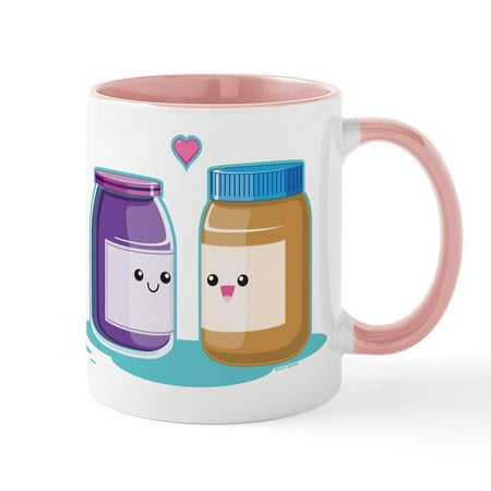 

CafePress - Peanut Butter And Jelly Mug - 11 oz Ceramic Mug - Novelty Coffee Tea Cup