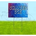 thumbnail image 1 of Shaved Ice (18" x 24") Yard Sign, Includes Metal Step Stake, 1 of 6