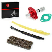 MOTO1988 Cam Chain Guides Cam Timing Chain Tensioner Assy and Gasket Compatible with Honda CRF450R 2002-2008 Honda
