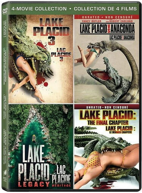 Lake Placid 3 / Lake Placid Vs. Anaconda / Lake Placid: Legacy / Lake Placid: The Final Chapter (DVD), Sphe, Action & Adventure
