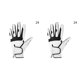 thumbnail image 4 of Yuarrent Paquete de 1 Uds. De guantes de Golf para hombre, mano izquierda derecha, piel de oveja pura transpirable suave con gránulos Blanco links 24 Code 2Conjunto, 4 of 6