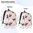thumbnail image 3 of Rateoe Swan And Flowers2 Pattern Canvas College Laptop Backpack,Travel Daypack,Durable Rucksack Travel Notebook Bag School Backpack Book Bag for Men Women-Small, 3 of 7