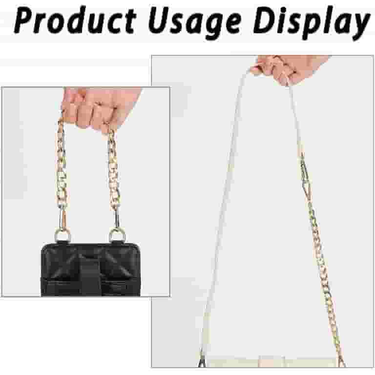 UNICRAFTALE Tasverlengingsketting – 2 Stuks In Goud, 12,5 & 20 Cm, Voor Handtassen En Schoudertassen