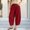 Red, variant on Xdegoge Womens Wide Leg Lounge Pants Casual Loose Fit Pleated Trousers with Pockets High Waisted Elastic Flowy Beach Yoga Pants for Summer Vacation