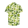 thumbnail image 5 of COSFO Collared Button Down Shirt Men Casual Hawaiian Green Short Sleeve Tops Regular Graphic Tees, 5 of 5