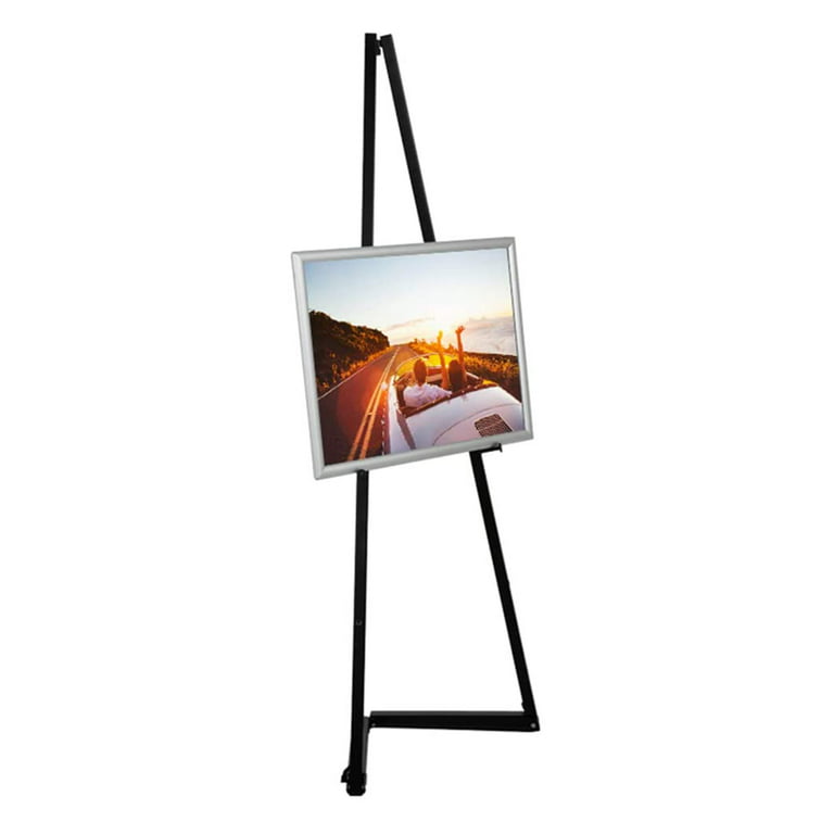 Black Portable Easel 59 inch with 5 Different Height Adjustments
