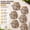 12" Hexagon, variant on Natural River Rock Garden Pavers, Set of 6 Round Pebble Stones for Walkway, Lawn, Patio, Yard, Pathway & Landscaping Decor