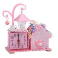 thumbnail image 1 of Despertador Creative Pink con lámpara y diseño de casa decorada, 1 of 2