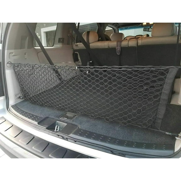 EACCESSORIES EA Rear Trunk Organizer Cargo Net for Honda Pilot 2016-2023 – Envelope Style Cargo Net for SUV – Premium Mesh Car Trunk Organizer Vehicle Carrier Storage – Compatible with Honda Pilot