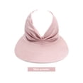 thumbnail image 4 of Chapeau pour Femmes Été Chapeau de Soleil Extérieur Chapeau pour Femmes Été Filles Plage Visière de Soleil Visière de Soleil Chapeau Femmes Casquette Dames Queue de Cheval Chapeau Ajustable, Rose, 4 of 7