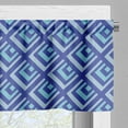 thumbnail image 3 of Ambesonne Blue Valance Pack of 2, Rectangles in Blue Shades Art, 42"X12", Blue Pale Blue and Aqua, 3 of 5
