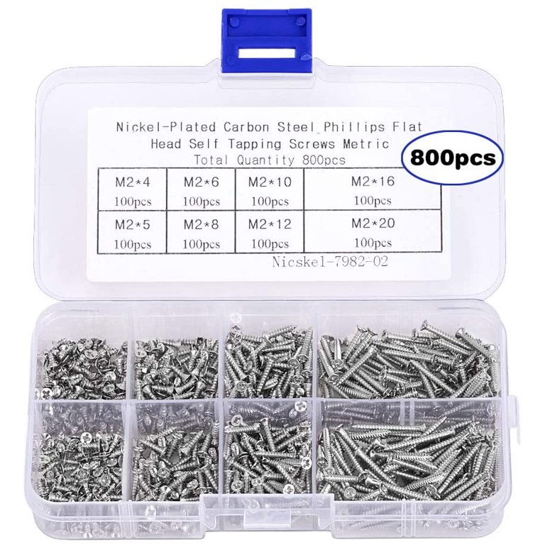 Stainless steel flat head tiny machine screws for electronics