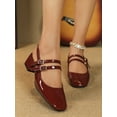 thumbnail image 2 of Women‘s Red Patent Mary Jane High Heel Pumps, 2 of 7