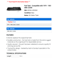 thumbnail image 2 of Fuel Tank - Compatible with 1979 - 1981 GMC C2500 1980, 2 of 2
